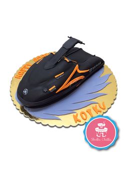 Tort skuter wodny - Tort 3D w kształcie skutera wodnego