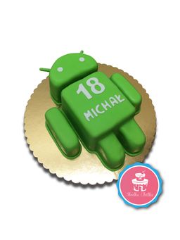 Tort Android - Tort w kształcie logo Androida