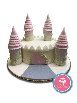 Tort zamek - Tort 3D w kształcie zamku dla księżniczki