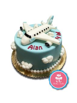 Tort samolot - Tort z figurką samolotu