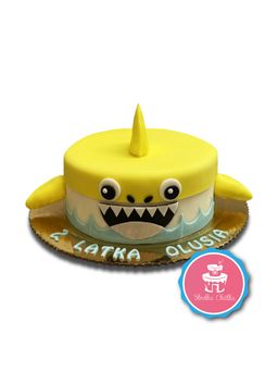 Tort Babyshark - Tort żółty Babyshark