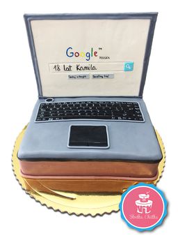 Tort laptop - Tort w kształcie laptopa